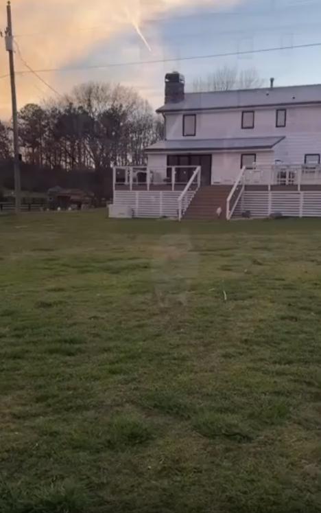 출처 : Reddit / 야외에서 집을 비추는 카메라 저멀리서 주인을 발견한듯 염소가 폴짝폴짝 뛰며 주인에게 다가온다